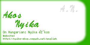 akos nyika business card